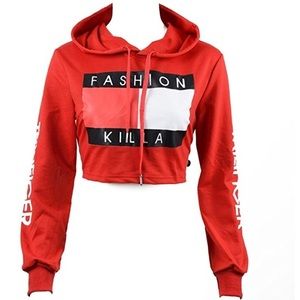 Fashion Killa - Trillfiger cropped hoodie